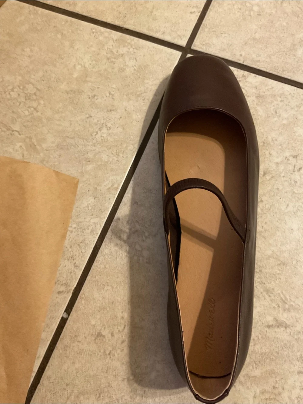 Madewell Greta Ballet Flat- Chocolate Raisin - Picture 5 of 5